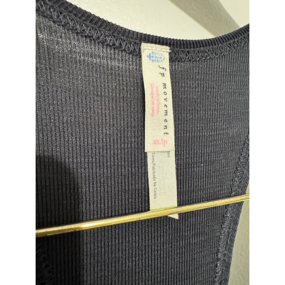 FP Movement Racerback Ribbed Knit Jogger Jumpsuit Charcoal Grey XS - Picture 5 of 8